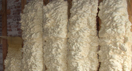 open-cell spray foam for Pierre applications