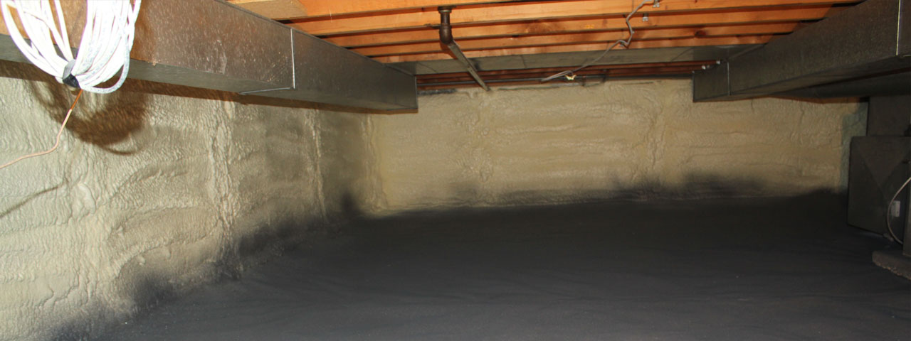 Pierre spray foam insulation for crawl spaces
